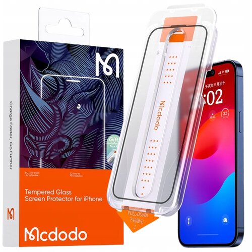 McDodo EZ PASTE KALJENO STEKLO OHIŠJE STEKLO ZA IPHONE 15 PRO, (21748257) Cene