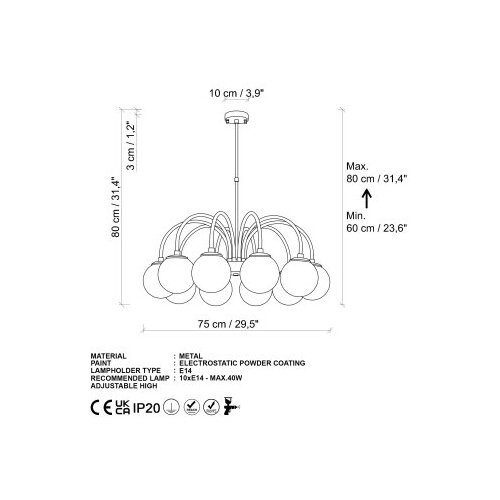 Opviq Luster Spheres-13940, Crne Slike