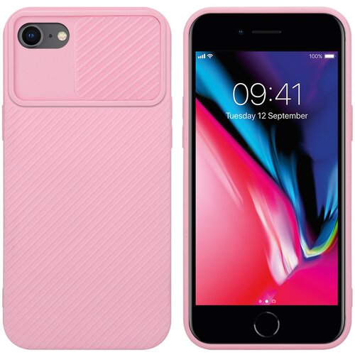 Cadorabo Ohi&amp;scaron;je, združljiv z Apple v Bonbon Pink - Za&amp;scaron;čitni pokrov iz fleksibilnega silikona TPU in z za&amp;scaron;čito pred kamero, (20596833) Slike