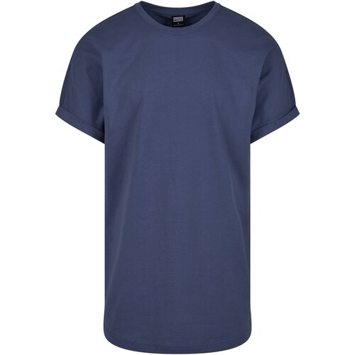 UC Men Men's Long Shaped Turnup Tee T-Shirt - Blue Slike