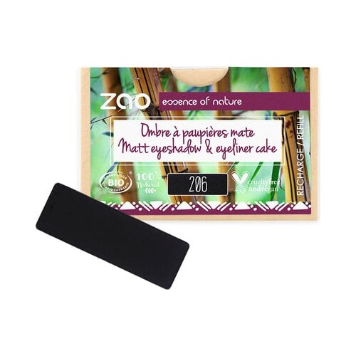 Zao Rectangle senčilo - polnilo - 206 Matt Black/Eyeliner Cake Cene