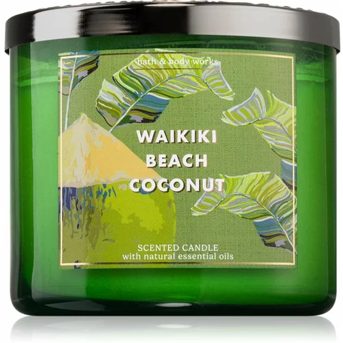 Bath & Body Works Waikiki Beach Coconut mirisna svijeća 411 g