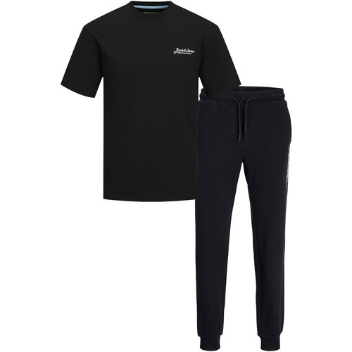 Jack & Jones Set muški donji deo trenerke i majica 12277849, Crni Cene