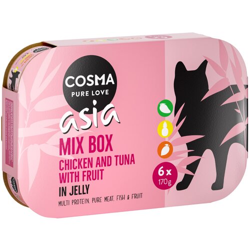 Cosma Asia v želatini 6 x 170 g - Fruit miks (3 vrste) Cene