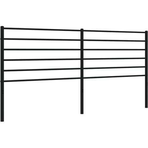 Maison Chic kovinsko posteljno vzglavje - vzglavna omarica - nočna omarica črno 193 cm, (21704812) Slike