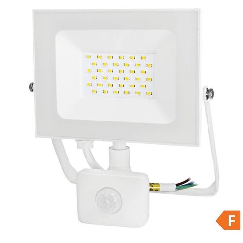 Commel LED reflektor 30 W s detektorom pokreta, 4000 K (neutralno bijela boja svjetla), 2550 lm, IP44, 30 000 h, bijeli Cijene