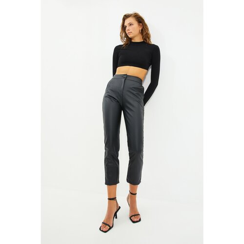 Trendyol Ženske hlače Leather Slike