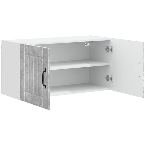  Ormar za Zid Lucca Betonska siva 80 x 31 x 40 cm Slike