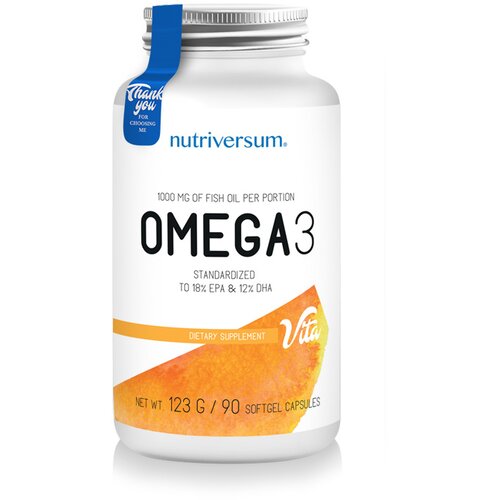 NUTRIVERSUM Omega 3 riblje ulje 1000mg 90 kapsula 118575 Slike