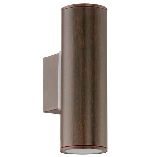 Eglo Riga vanjska zidna/2, led, gu10, 2x3w, čelik ocinčan/antik smeđa Slike