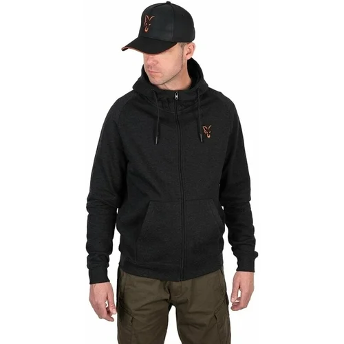 Fox Fishing Majica s kapuljačom Collection LW Hoody Black/Orange L