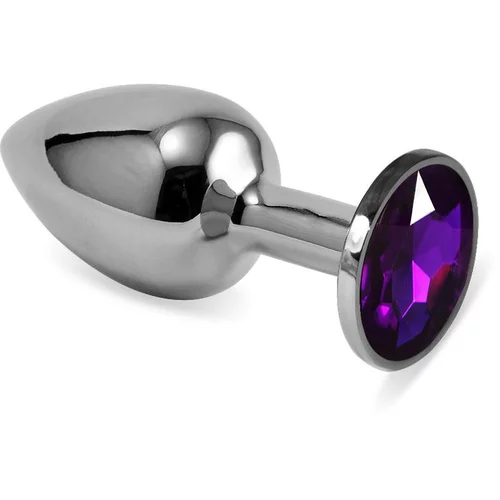 Lovetoy Spiralni analni vtič Rosebud z vijoličnim draguljem, (21077815)