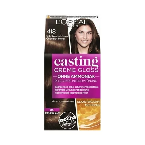 L´Oréal Paris Casting Crème Gloss odsevni preliv za lase - 418 moka čokolada