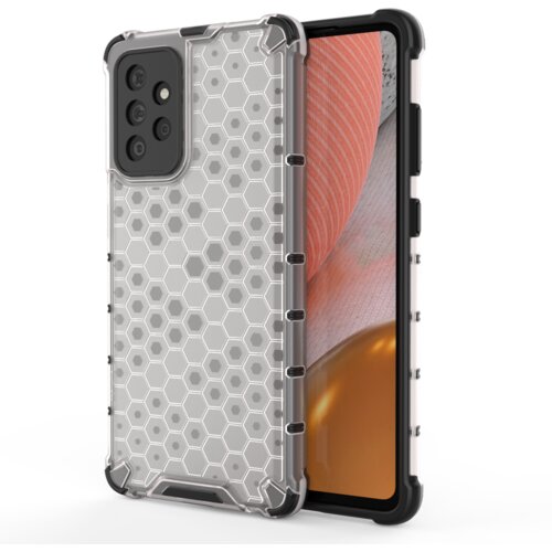  Honeycomb pancirna futrola sa silikonskim okvirom za Samsung Galaxy A72 4G - Prozirna KP10260 Cene
