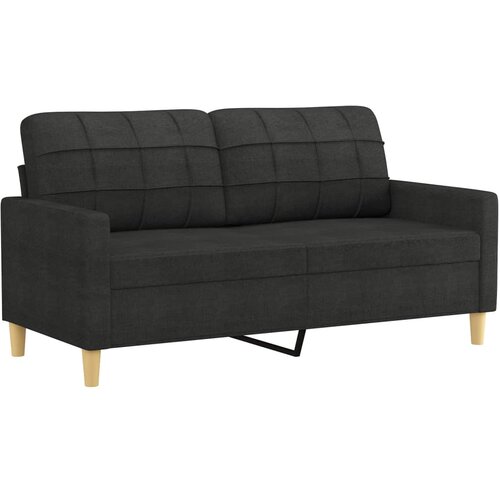 Maison Chic Dvosed kavč - Sofa - Kanape črn 140 cm blago, (21726592) Cene
