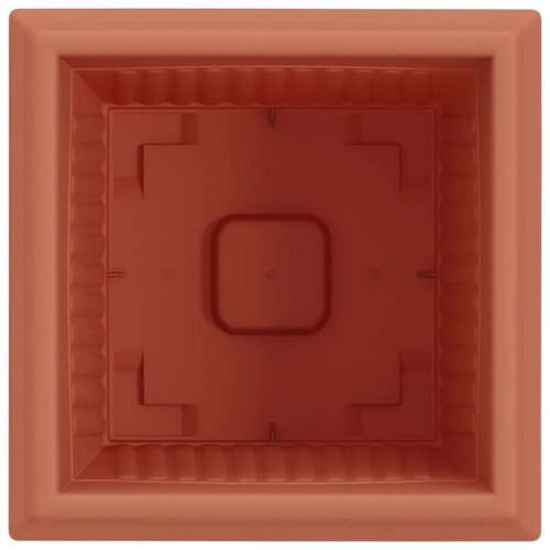  Kvadratna saksija za cvijeće 6 pcs Crvena cigla - Crvena cigla 33 x 33 x 26 cm 6 Slike