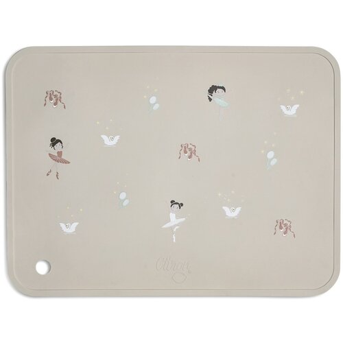 Citron ostali pribor za hranjenje silikonski podložak Ballerina Silicone_Placemats_Rectangle_Ballerina Slike