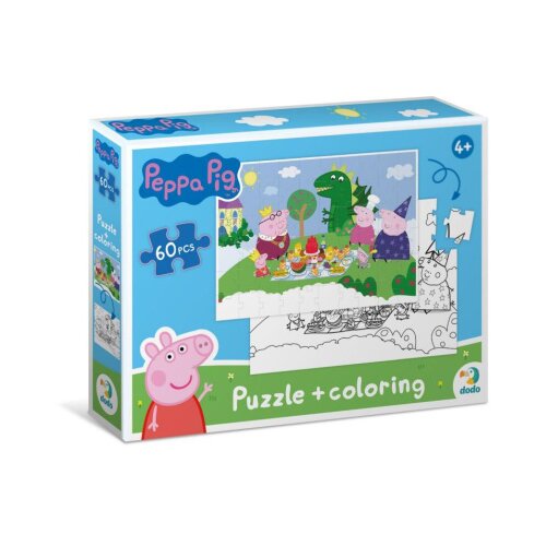 Dodo puzzle 2u1 peppa prase, piknik 60 kom ( A082425 ) Cene