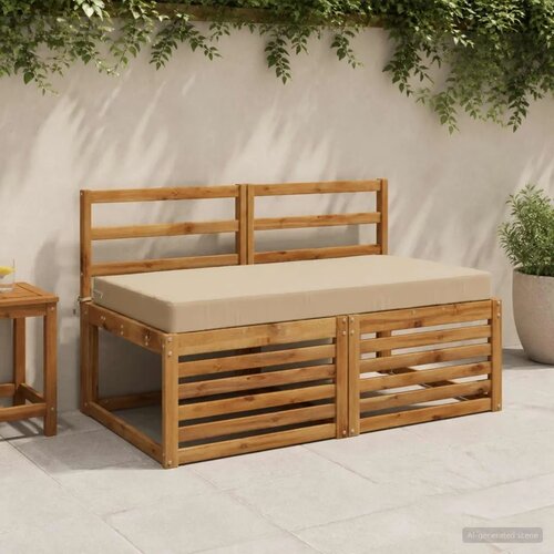  Jastuk za sjedalo SOEST 100% poliester Bež 120 x 60 x 10 cm - Bež 120 x 60 x 10 cm Poliester Cijene