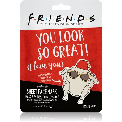 Mad Beauty Friends Turkey antioksidacijska maska iz platna 25 ml