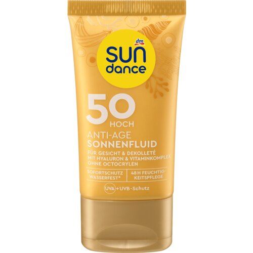 sundance anti-age fluid za zaštitu od sunca za lice i dekolte, spf 50 50 ml Slike