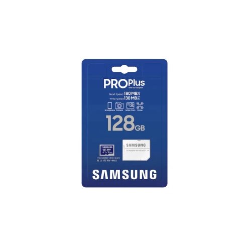 Samsung Memorijska kartica PRO PLUS MicroSDXC 128GB U3 Blue + SDXC Adapter MB-MD128SB Cene