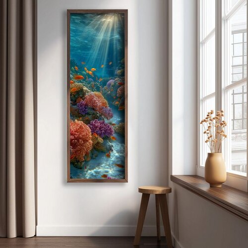 WALLXPERT LAC112-120 Multicolor Decorative Framed MDF Painting Cene