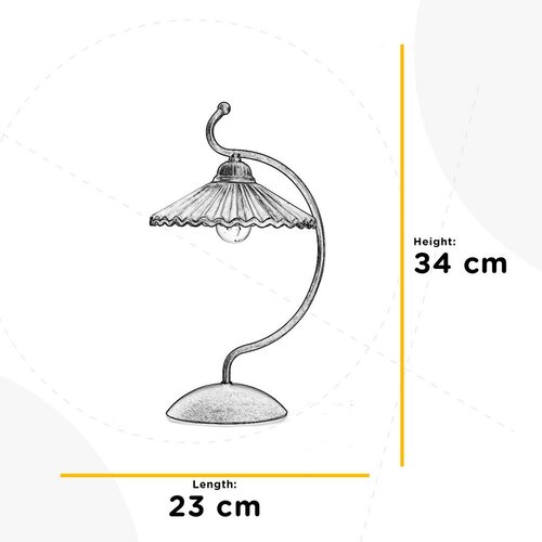 Lesnina XXXL NAMIZNA SVETILKA 4623 ODINO 23/34 cm Slike