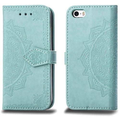  Maska za iPhone X/ XS zelena na preklop Arabesque flip Cene