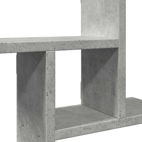 VidaXL Zidne police 2 kom siva boja betona 38x12x38 cm od iverice Slike