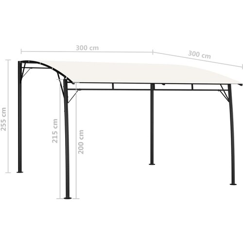  Nadstrešnica 3 x 3 x 2,55 m krem Cijene
