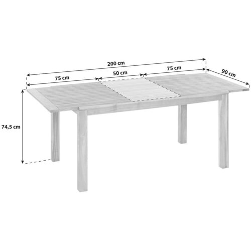 Gardenson Vrtna Miza Paraiba, 150x74,5x90cm, Masivno Slike