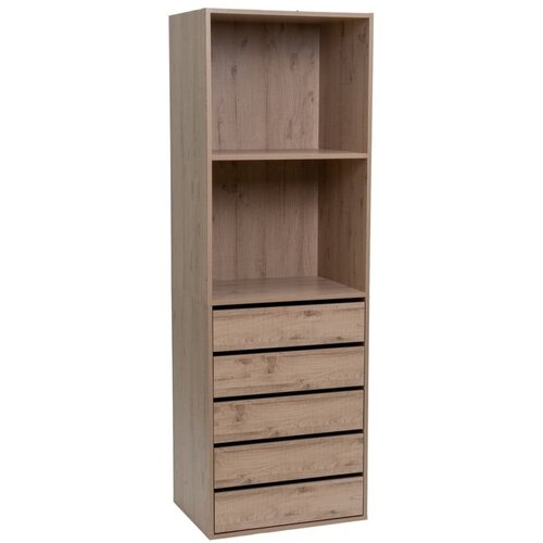 Casa Selección Otvoreni modularni garderobni ormar u dekoru hrasta u prirodnoj boji 60x180x45 cm Modular – Cijene