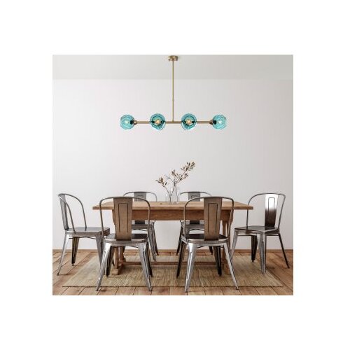Opviq Luster Benek-15-14482, 103x40x74cm, IP20, Zlatno-plave boje Cijene