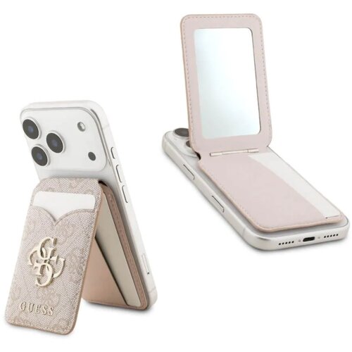 SAS CG MOBILE Novcanik Guess 4G Stand&amp;amp;Mirror Magsafe roze Slike