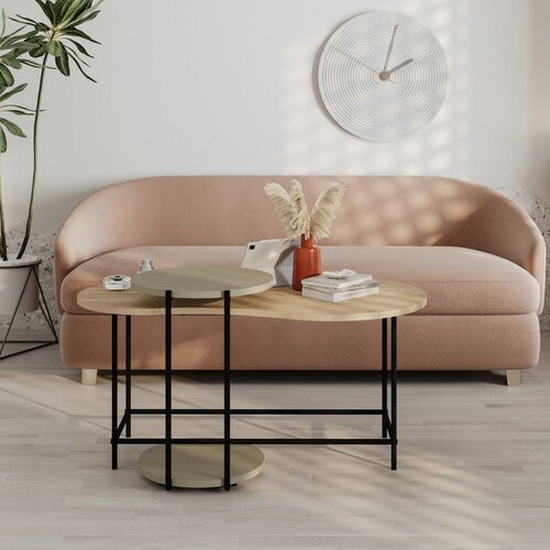 Marckeric mizice v kompletu 2 ks z mizno plo&amp;scaron;čo v hrastovem dekorju 65x103 cm rosie &amp;ndash; Slike