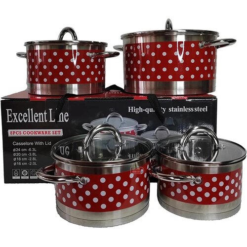  excellent line jumbo set lonci 8 delova EL-8BVS Slike