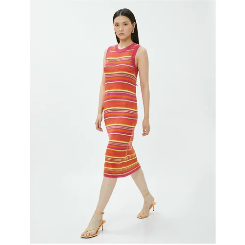 Koton Aslıhan Malbora X - Knitwear Midi Length Dress