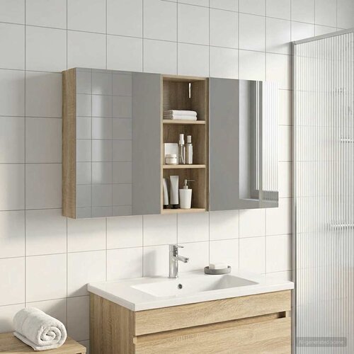  Set ormarića za kupaonicu 3 kom. 130 x 14,5 x 70 cm Cijene