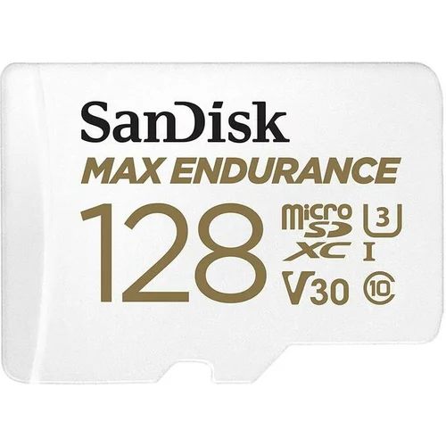 San Disk SDXC micro 128GB MAX ENDURANCE, 100/40MB/s, C10, U3, V30, adapter SDSQQVR-128G-GN6IA