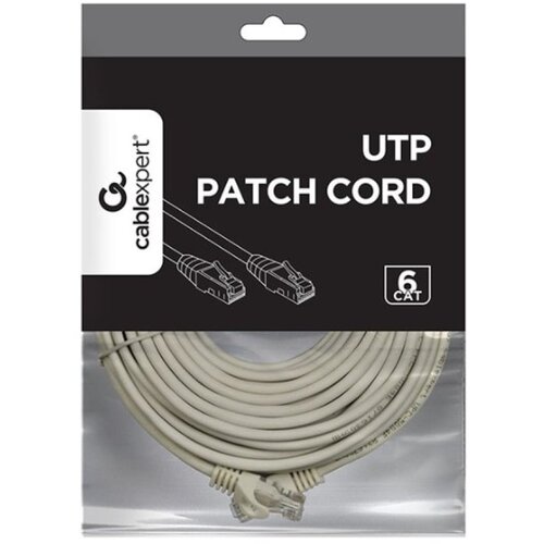 PP6U-CU-10M Mrezni kabl, CAT6 BAKARNI UTP Patch cord 10m grey Cene