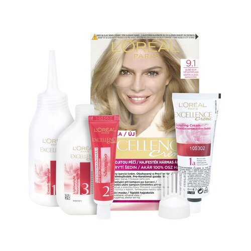L´Oréal Paris excellence creme triple protection barva za lase za svetle lase za vse vrste las 48 ml odtenek 9,1 natural light ash blonde Cene