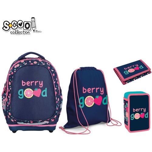 Scool Ranac anatomski set berry good SC3209 Slike