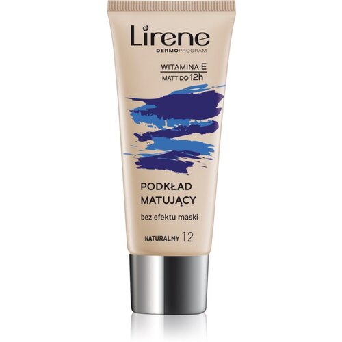 Lirene Nature Matte matirajući fluidni puder za dugotrajni efekt nijansa 12 Natural 30 ml Cijene