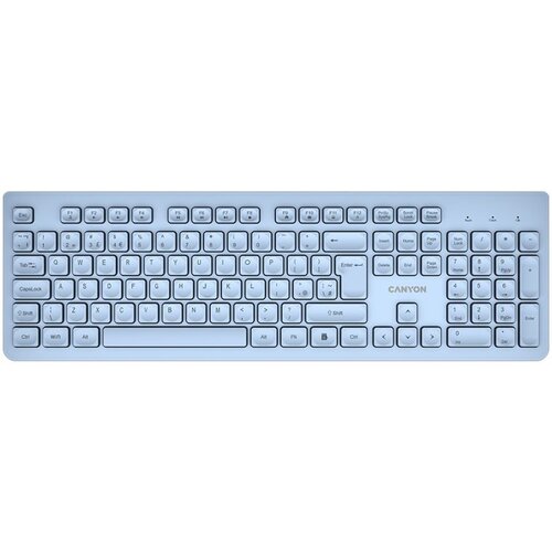Canyon keyboard HKB-W01 UK/US AAA Wireless Blue Slike