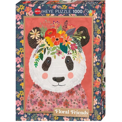 Heye puzzle 1000 delova Floral Friends Cuddly Panda 29954 Slike