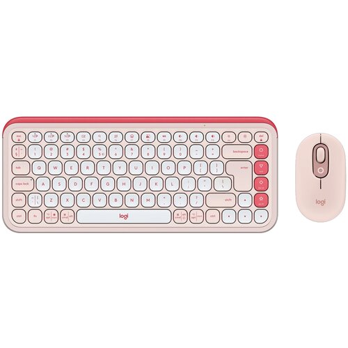 Logitech POP Icon Combo roza brezžični komplet tipkovnice in mi&scaron;ke s slovenskimi tipkami Cene