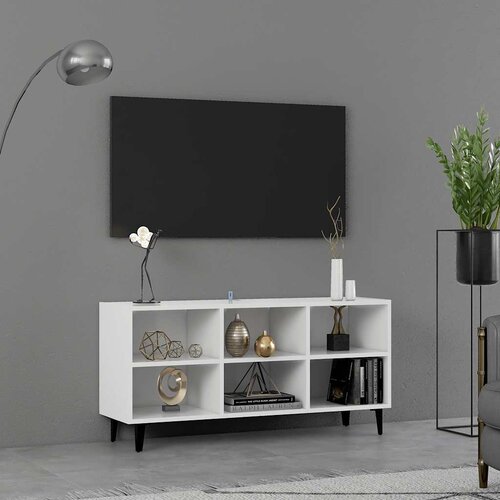 TV ormarić s metalnim nogama bijeli 103,5 x 30 x 50 cm Cene