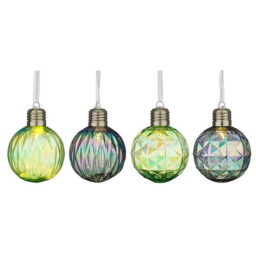  Set božičnih okrasnih krogel (Plastika, 4 kos) Cene