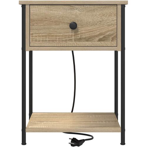  Noćni ormar s ladicama 2 pcs Sonoma hrast 42 x 41 x 56 cm Slike